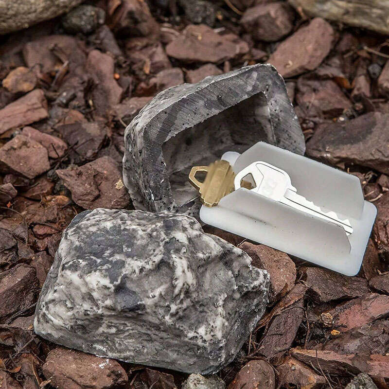 Safe Secret Stash Storage Outdoor Garden Key Box Rock Hidden Hide In Stone Security