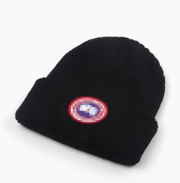 Designer beanies winter knit goose feather warm wool hats men and women fashion skull cap 24 colors available