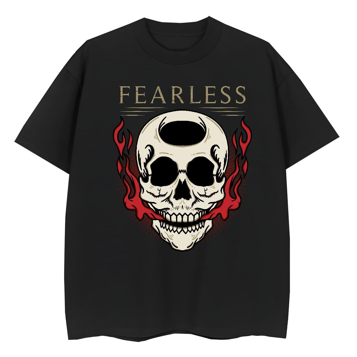 Brand T shirt 230g Cotton Crew Neck Home Outdoor skull Women Tshirts Comfortable Cartoon Floral Printing Clothes Shirt