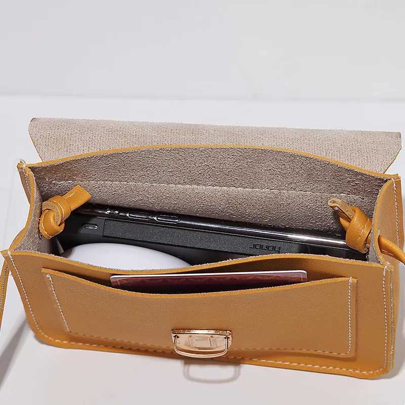 Fashion Mini Ten Font Womens Bag Mini PU Leather Shoulder Messenger Bag Bolsas Womens Mobile Wallet Messenger Bag M241014