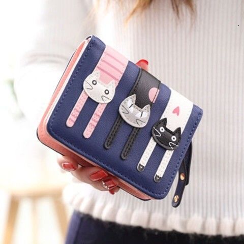 trend Wallet women s Korean version short rabbit ear wallet clip coin purse small fresh new designer wallet handbag
