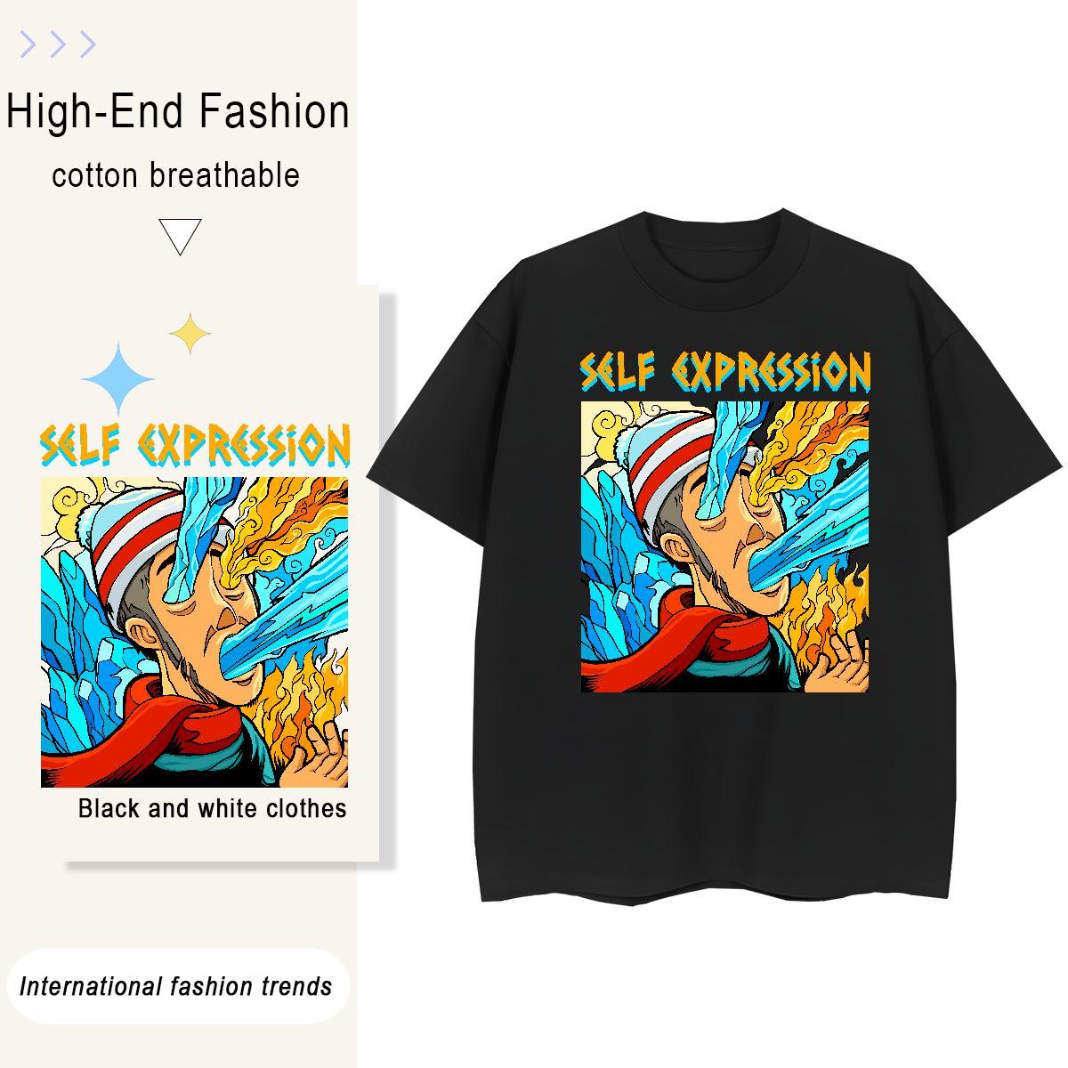 Factory Direct Womens T Shirts 230g 100% Cotton Breathable Sports Casual portrait Woman Tshirt 5A DIY Logo Clothings