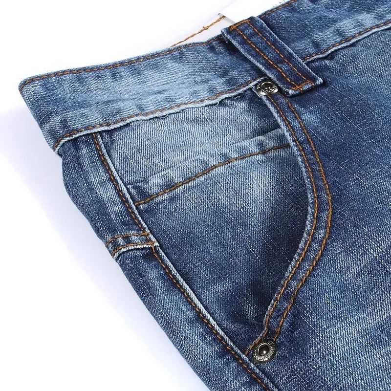 Mens Loose Jeans Spring and Autumn New Collection Fat Mens Large Fashion Multi Pocket Wide Loose Jeans Mens Jeans Trouser X2502201