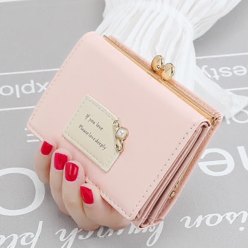 New Women s trend Short Designer Wallet Cheap Student Korean Edition Cute Off Multi wallet functional Wallet Mini Card Bag