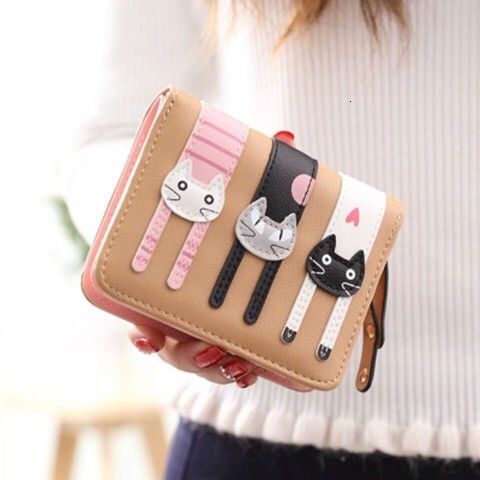 trend Wallet women s Korean version short rabbit ear wallet clip coin purse small fresh new designer wallet handbag