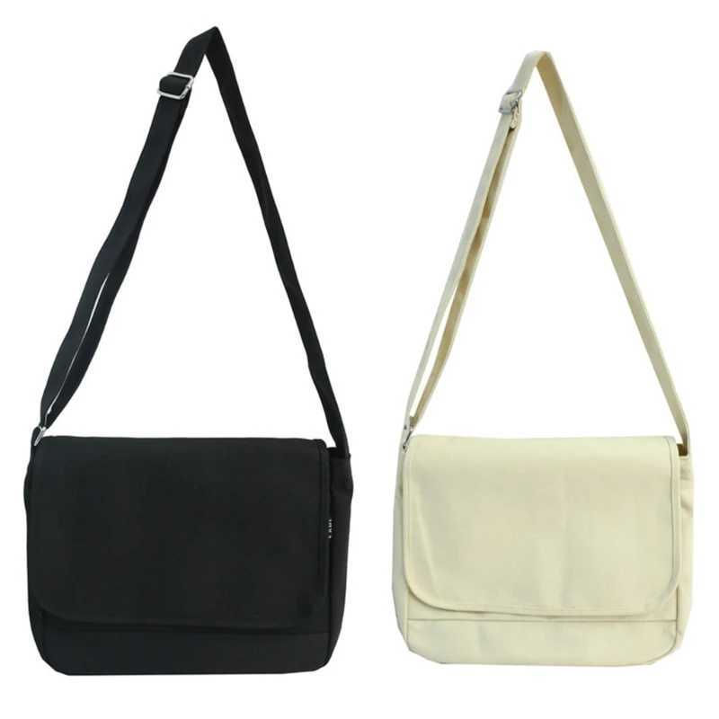 Womens casual cross body bag black mens large capacity shoulder bag M241014