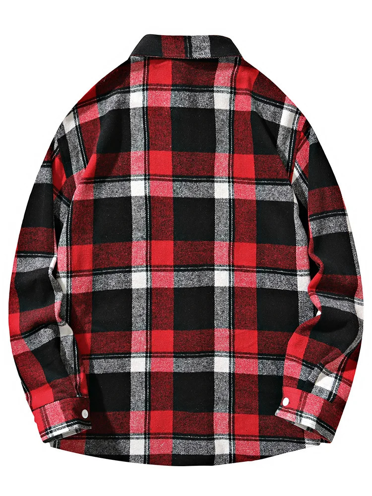 8XL 7XL mens plain flannel long sleeved plus size loose hip-hop street mens casual shirt oversized mens soft dress shirt 241008