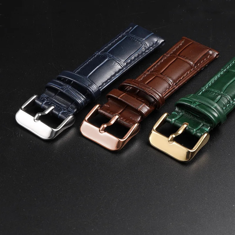 Quick Release Leather Watch Band 1214161718192021222324mm bracelet Genuine Calfskin Strap Men Women 241010