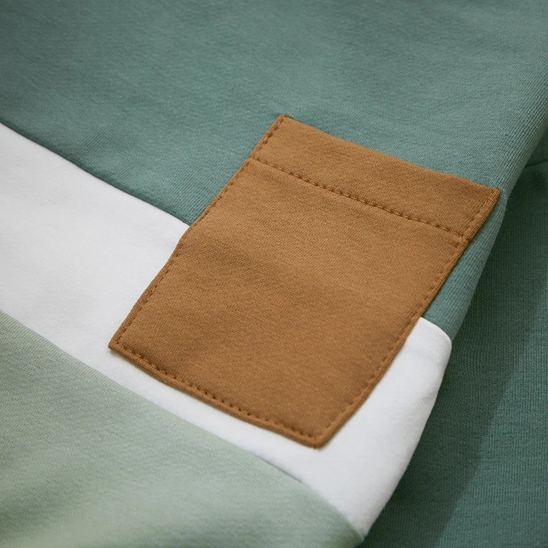 2PCS Winter Baby Tracksuit For Toddler Boys Outfits Contrast Color Long Sleeve Sweatshirts Tops Pants Clothes Set 241011