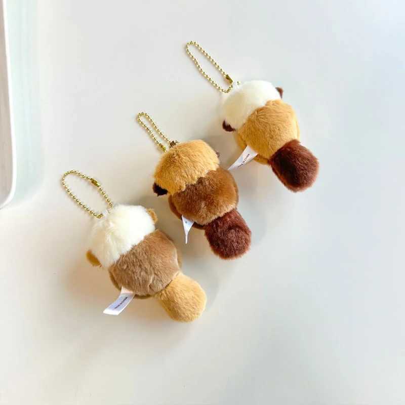 Cute Otter Series Mini Plush Doll Keychain for Bag Pendant Gift Kawaii Fur Otter Animal Doll Filling Keychain Wholesale Y241014