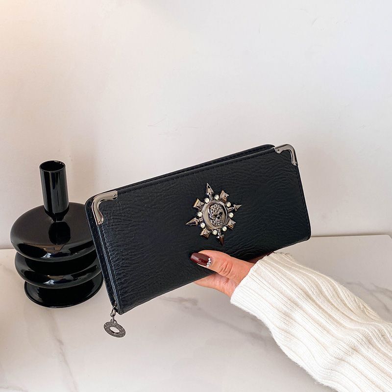 Classic women s long multifunctional leather new designer wallet fashionable business card trend bag wallet handbag wallet zipper