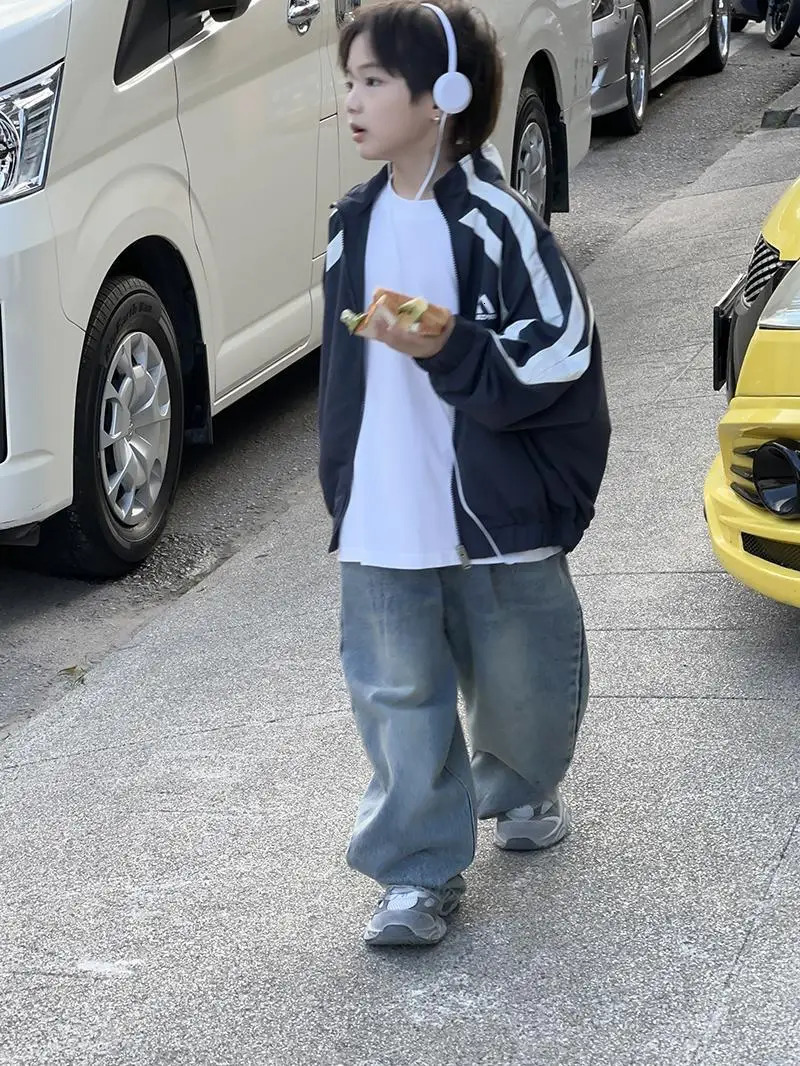 Autumn Spring Baseball Jacket Coat Kids Fashion Clothes for Teens Boys Zipper Children Outwear Coat 2-12 Yrs Baby Boy Clothes 241011