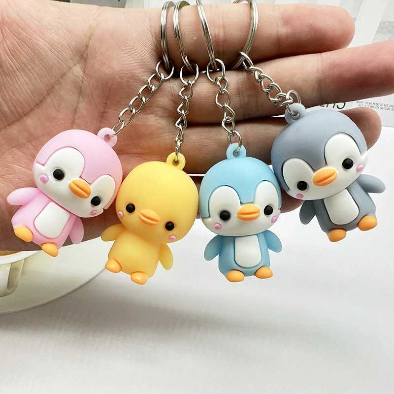 Creative and cute little penguin car keychain pendant doll bag pendant blind box small gift cute keychain Y241014