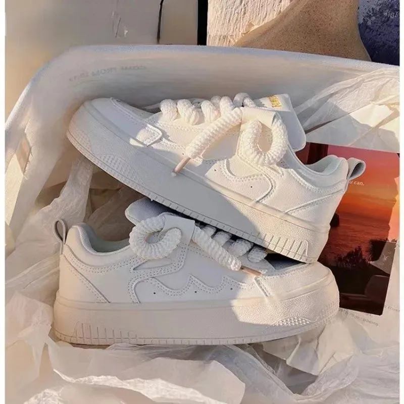 2024 NEW Sneakers Womens Sports Brand Casual Vulcanized Spring Woman Flats Ladies Shoes High Quality 240611 241122