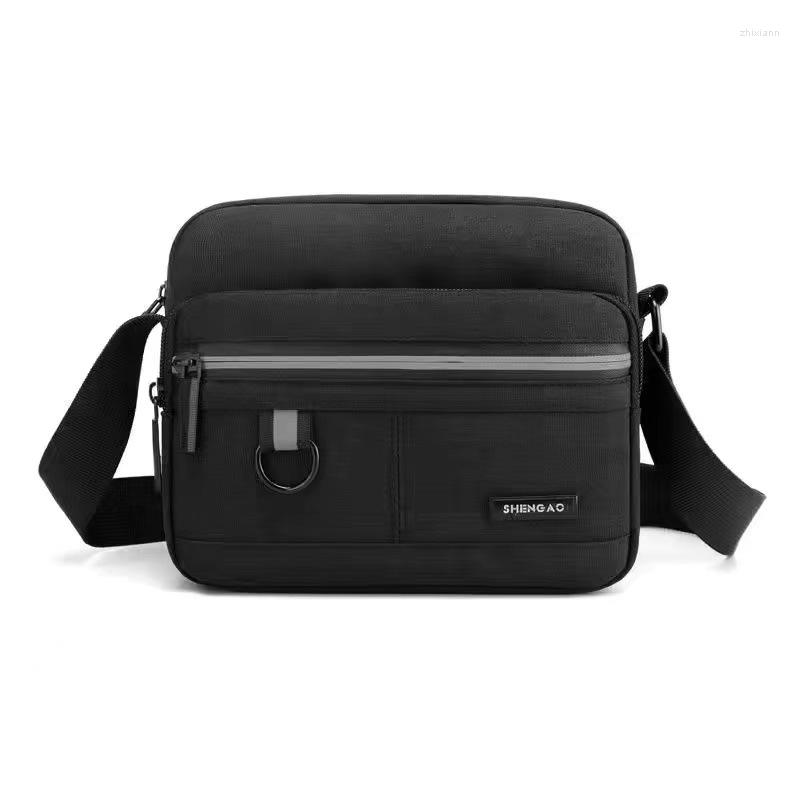 3 Bag Multi-pocket Backpack Waterproof Nylon Cloth Shoulder Messenger Casual Unisex Mobile Phone Small Satchel 4