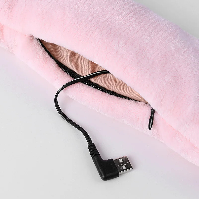 Heating scarves for men and women in winter Smart heating solid color neck protection vibration massage scarves 241009