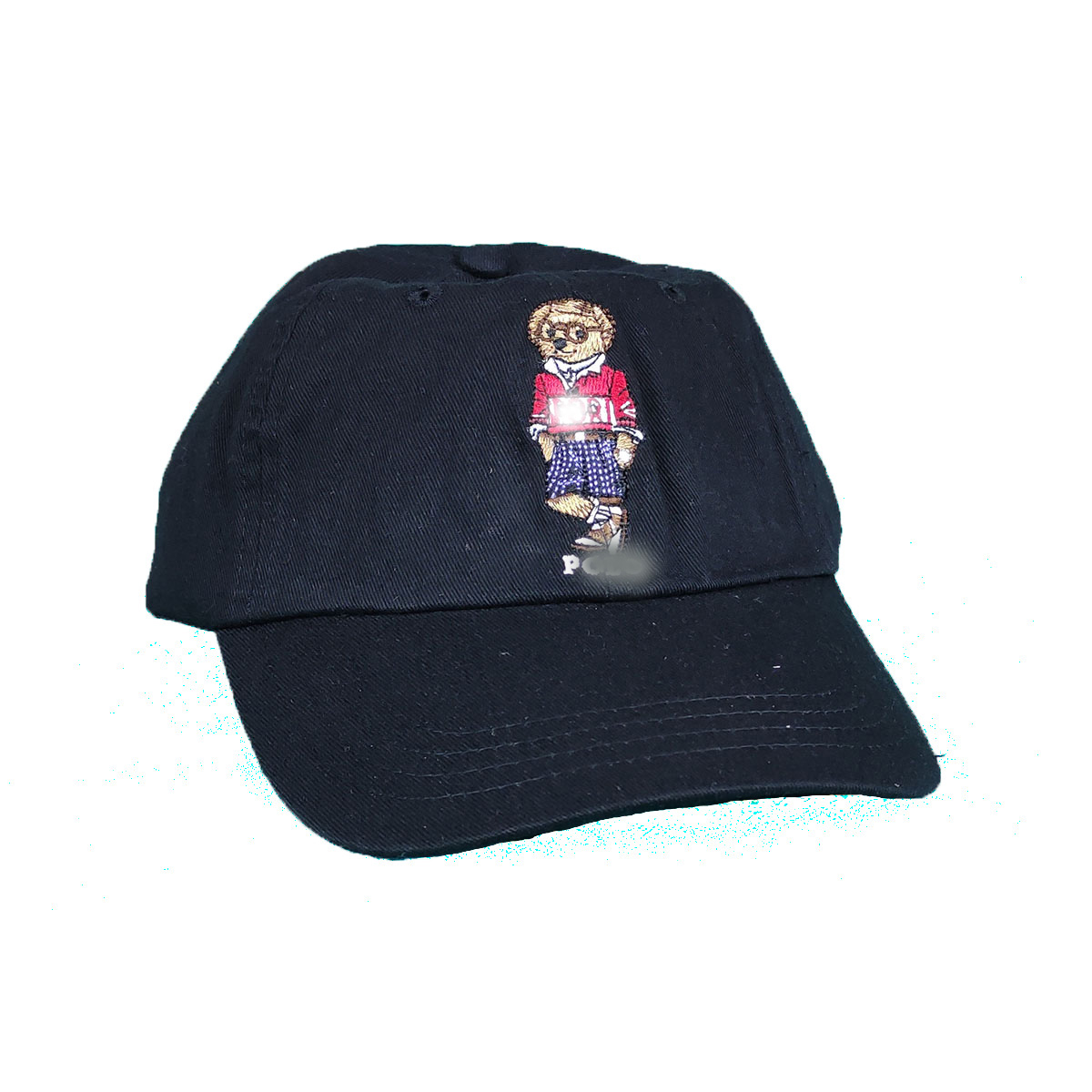 PL Classic Teddy bear Baseball Cap - Design with Tags, Red Shirt Sunglasses Bear, Made of Premium Cotton Chino for Adults, Outdoor Wear