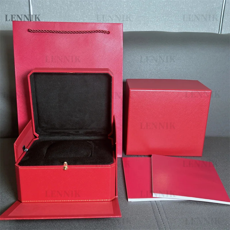 Mechanical quartz watch box jewelry velvet portable travel red envelope multi-color personalized free customization LENNIK style 241011