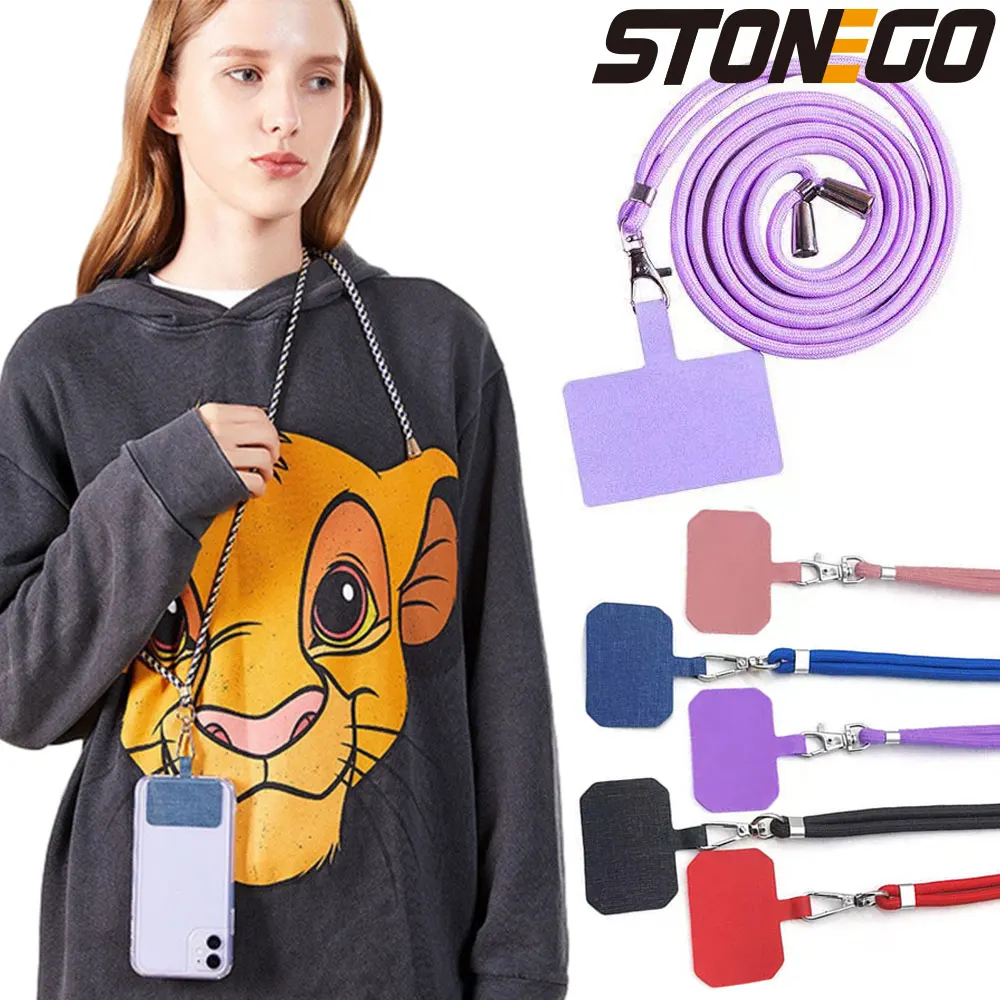 STONEGO Universal Phone Lanyard Adjustable Detachable Neck Cord Lanyard Strap Phone Safety Tether For All Mobile Phones