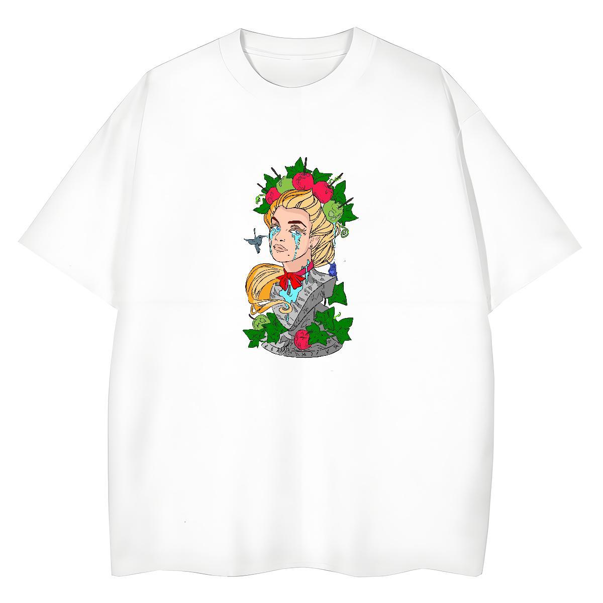 Factory Direct T-Shirts 230g Cotton Breathable Soft Beach portrait Women Tees Comfortable Anime Tshirts