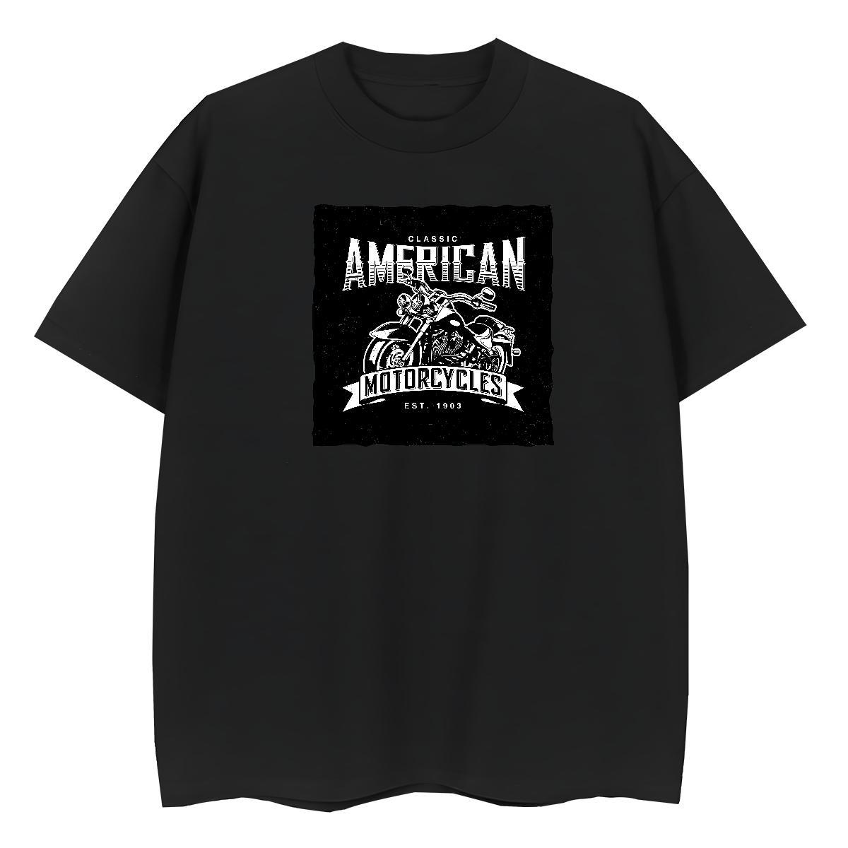 Fashion T Shirt For Woman 100% Cotton 230g Breathable Short Sleeve Summer Casual Motorcycle Women Tshirts Soft Oversized L-4XL Top Tees