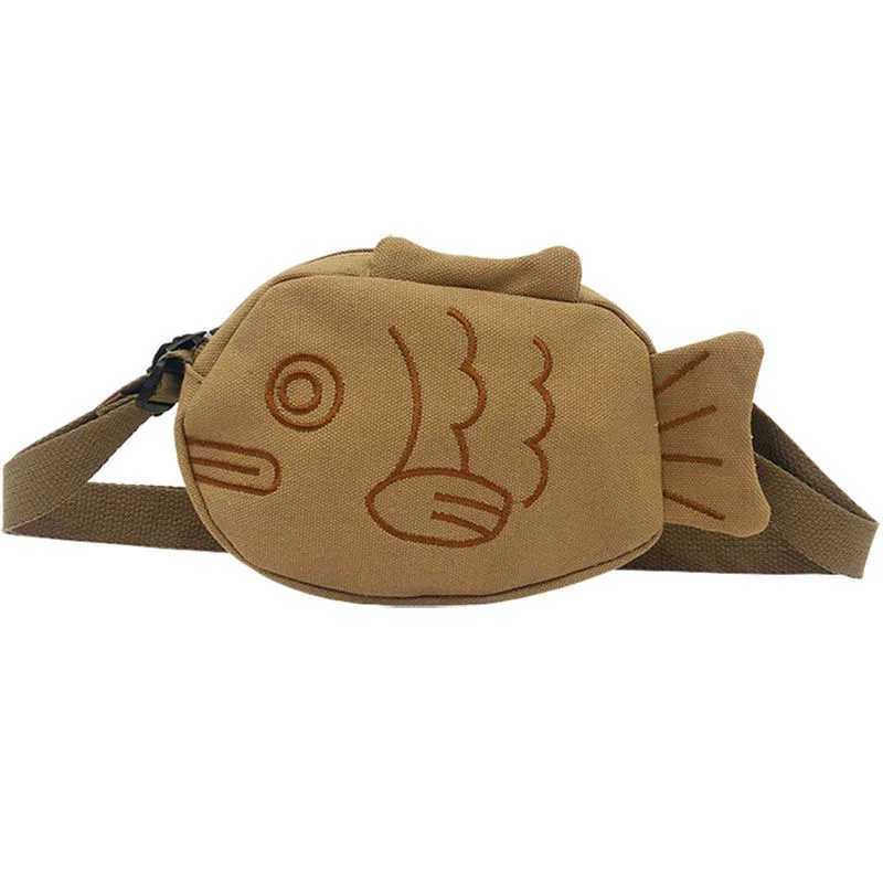 Cartoon cute Japanese Taiyaki fashion backpack womens messenger bag shoulder bag coin wallet womens cross body bag M241014