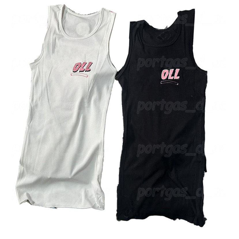 Women Sexy Tank Dresses Sleeveless Vest Dress White Black Retro Letters Singlets Summer Sexy Beach Holiday Tanks