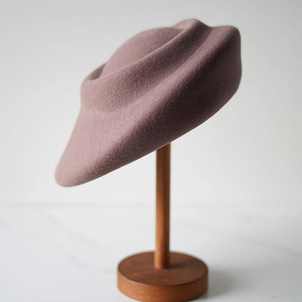 Winte Hats for Women French Style Wool Beret Hats Party Wedding Craft Head Pieces Ladies Fascinators Pillbox Hats 241014