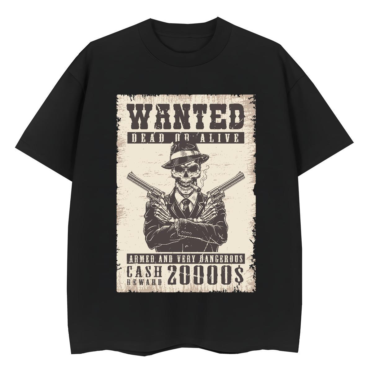 DIY T-Shirts for Women 230g 100% Cotton Comfortable Street skull Women Tshirts High quality DIY Printed Tees Shirts