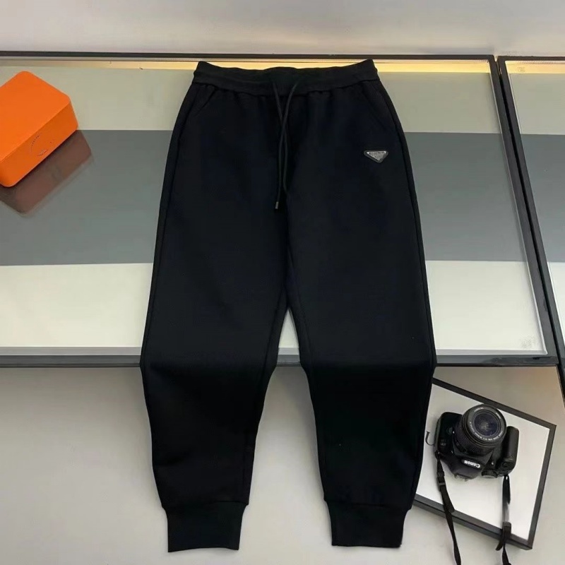 24 Designer Men's Pants North American High Street Pure Cotton Five Point Check Cotton Jogger Sweatpants Drawstring Outdoor Trousers