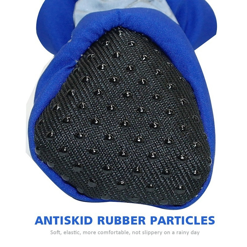 4pcs/set Waterproof Winter Pet Dog Shoes Anti-slip Rain Snow Boots Footwear Thick Warm For Small Cats Puppy Dogs Socks Booties
