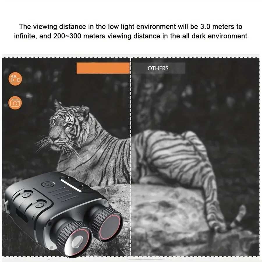 1080P Binocular Infrared Night-Visions Device 5X Binocular Day Night Use Photo Video Taking Digital Zoom for Hunting Boating Z241014