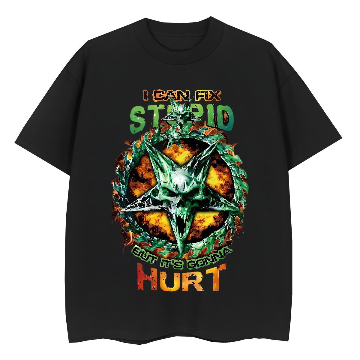 TOP Quality T-Shirts for Women 230g Cotton Breathable Short Sleeve Home Outdoor skull Lady T shirt Female Graphic Tshirts