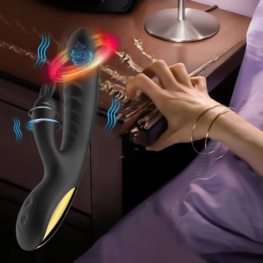 Rabbit Vibrator for Women Powerful G Spot Female Clitoris Stimulator Rechargeable Vibrating Silent Dildo Adult Goods Sex Toy 241014