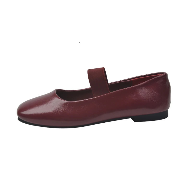 Square Toe New Women Ballet Flats Fashion Shallow Elastic Band Spring Autumn Ladies Comfort Soft Sole Ballerina Shoes 241014