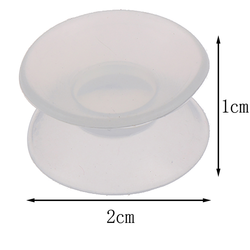 10Pcs Double Sided Suction Cup Sucker Pad for Glass Plastic Clear Sucker Holder