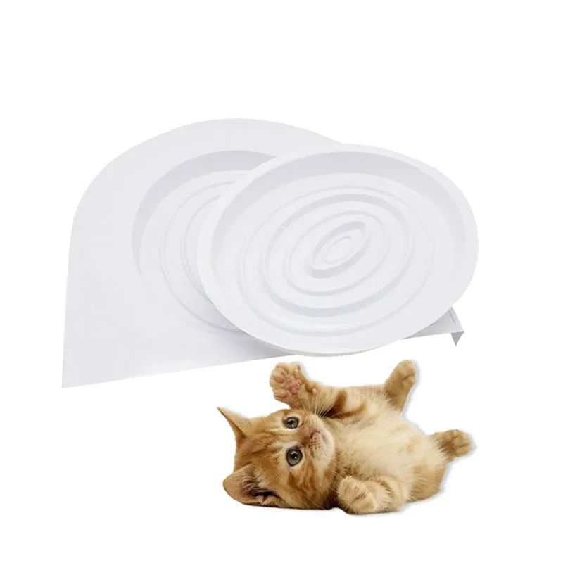 Cats Toilet Training Kit PVC Pet Litter Box Tray Set Professional Puppy Cat Cleaning Trainer Toilet for Cat Training Toilet Seat