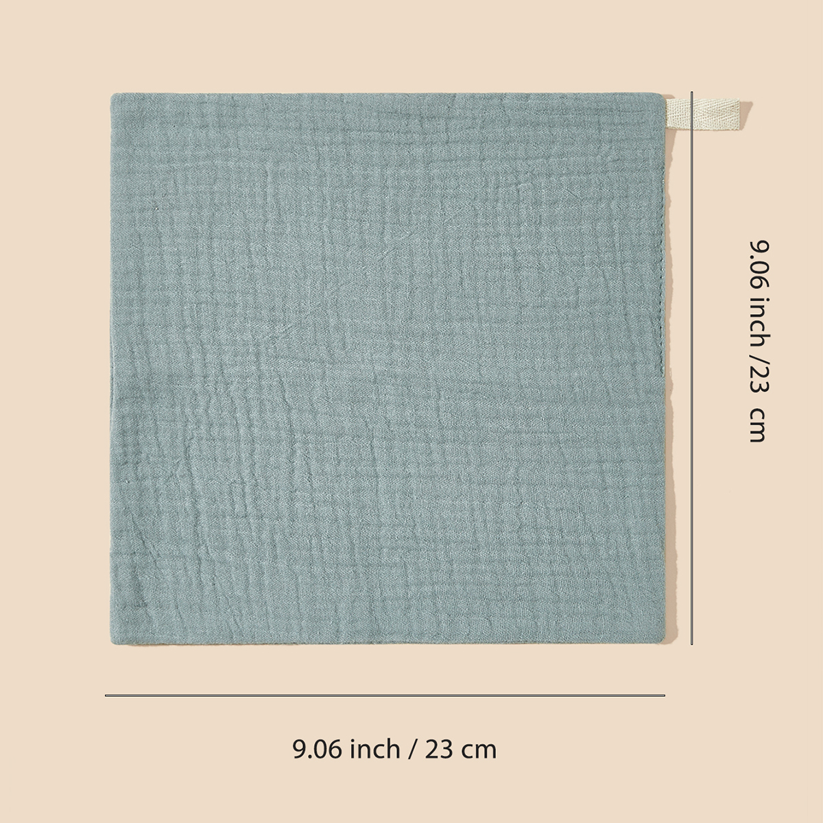 Cotton Babies Face Towel Square Handkerchief High-Absorbent Baby Salvial Towel Feeding Bib Burp Cloth 25x25cm