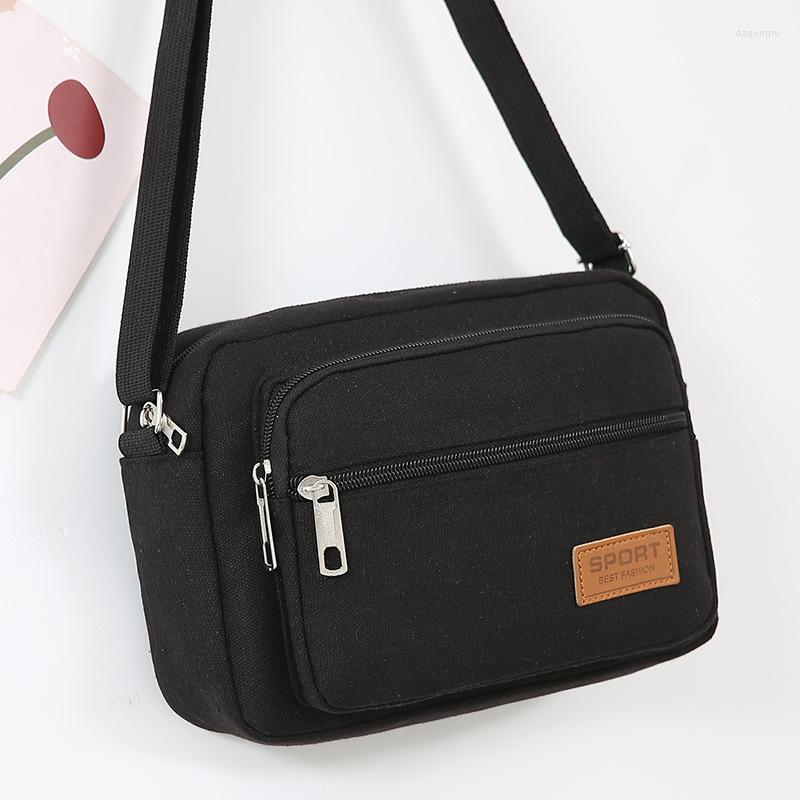 2025 NEW Shoulder Bags Men's Bag Large Capacity Diagonal Briefcase Change Wallet Manufacturers Wholesale Canvas zhanyishengli