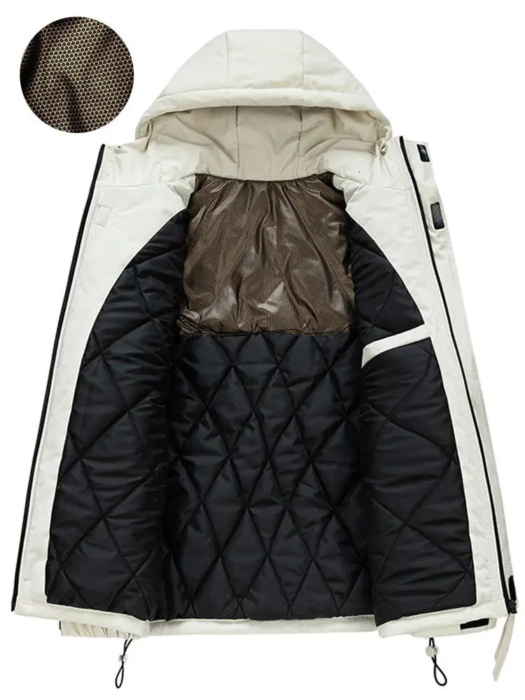 Winter Mens Parkas Korean Fashion Hooded Windproof Pad Jacket for Men and Women Thick Warm Jacket 241007