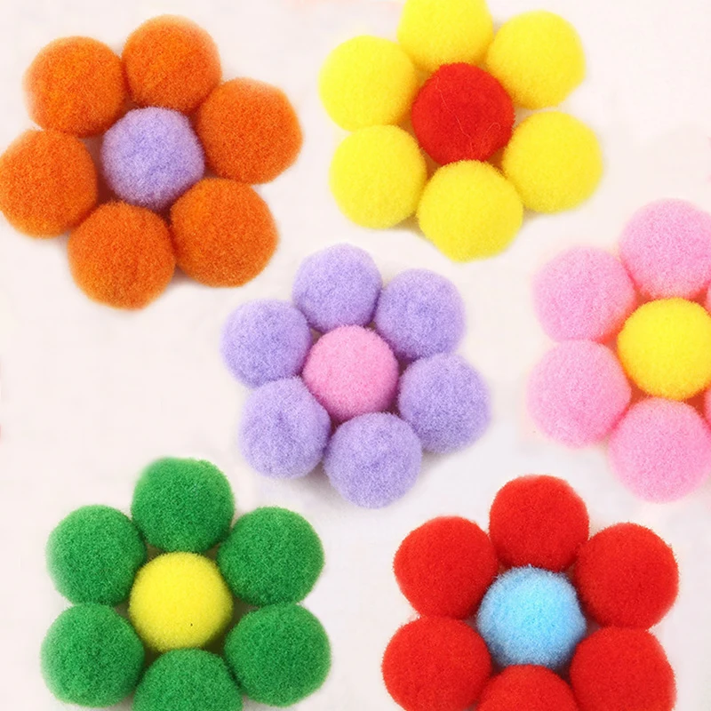 10 20 pcs/lot Soft Cat Toy Plush Balls Kitten Toys Candy Color Colorful Ball Interactive Cat Toys Play Scratch Catch Hamster Toy