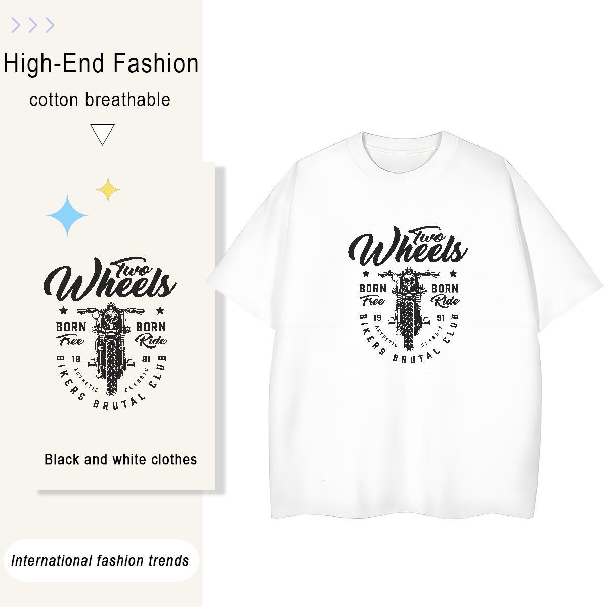 Factory Direct T Shirt For Woman 100% Cotton 230g Crew Neck Casual Beach skull Woman Tshirt Female Cartoon Anime Polos