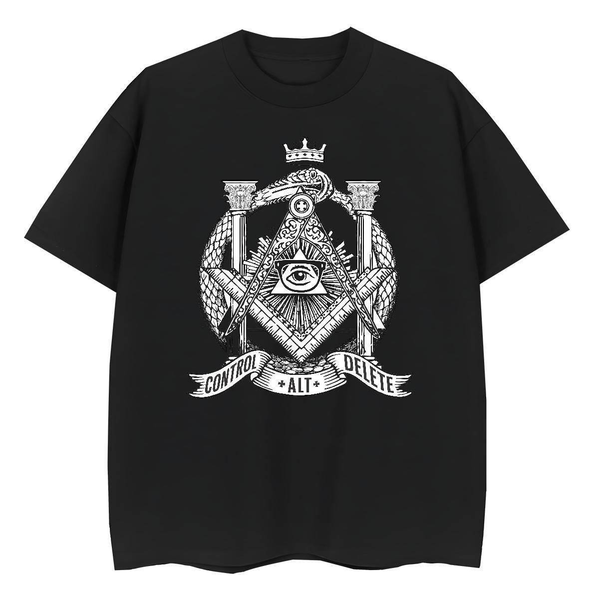 Fashion New T shirt 100% Cotton 230g Breathable Crew Neck Daily Wear eye of the devil Women Tees Comfortable Custom Printing Tops Shirt