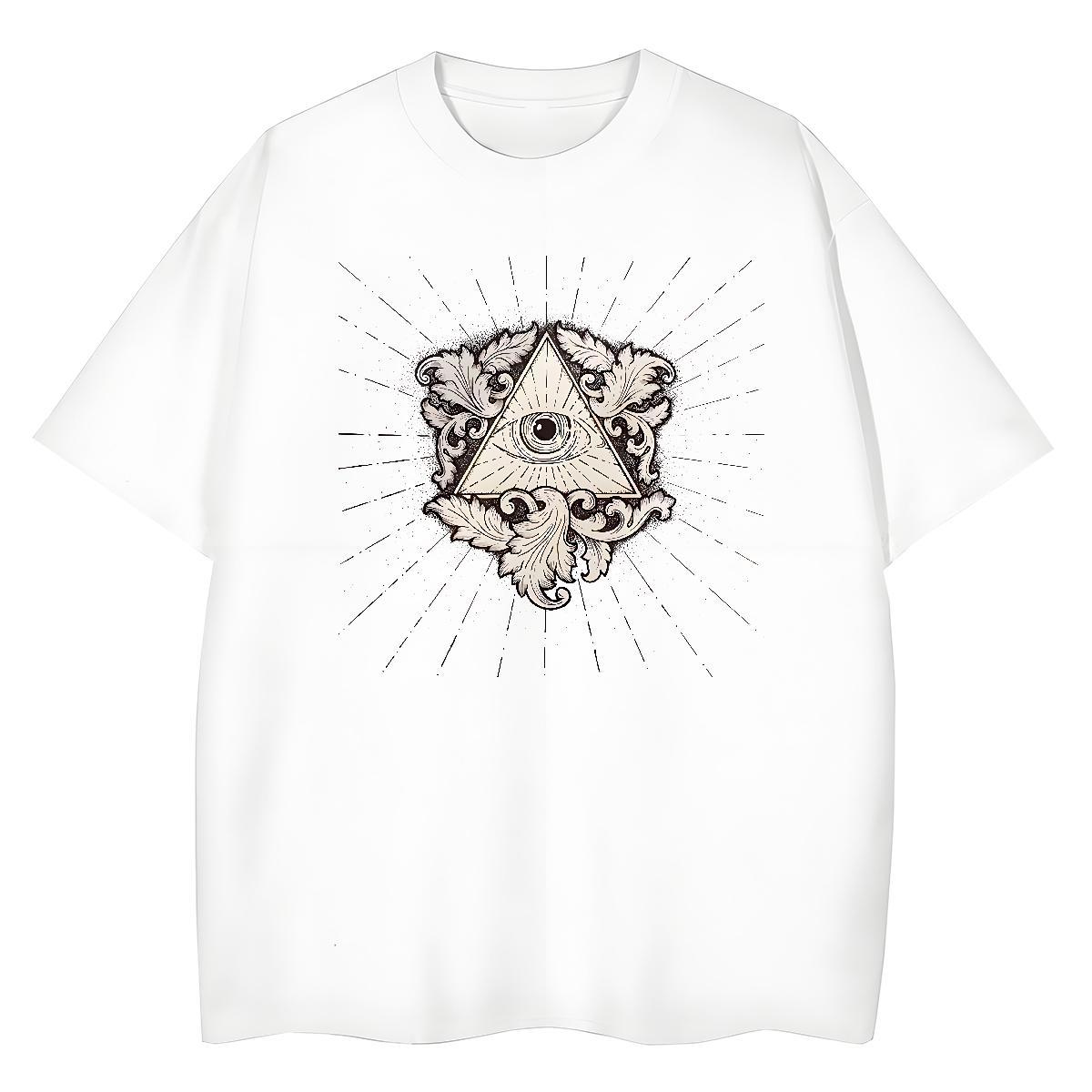 Designer T-Shirts 230g Cotton Breathable Soft Summer Casual eye of the devil Women Tees Designer Nice Custom Printing Tops