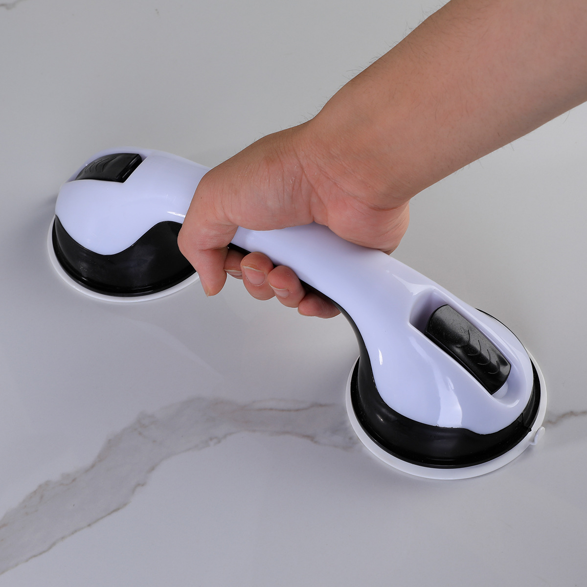Custom new bathroom handrail punch free toilet handle safety non-slip railings strong suction cup handle