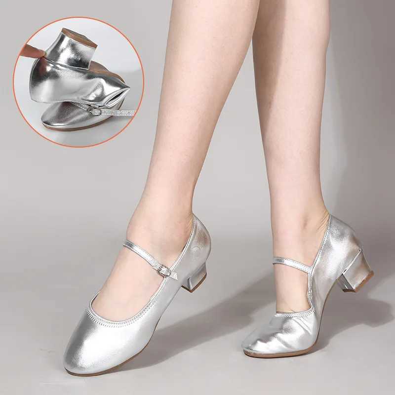 Sweet Girls Mary Jane Pumps Shoes for Women 2024 New Round Toe Ankle Warp Gold Sliver High Heels Woman Dress Shoes Plus Size 42LX241014