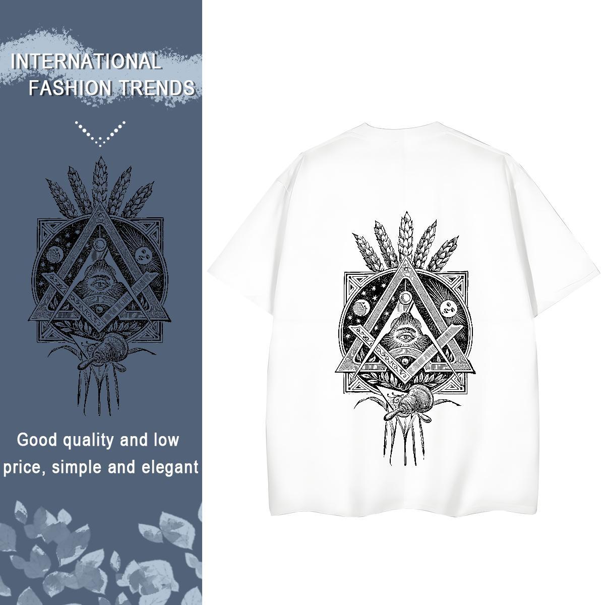 New Arrival Woman T Shirts 230g 100% Cotton Breathable Short Sleeve Casual Sport eye of the devil Women Tshirts Popular Custom Print Oversized Tops