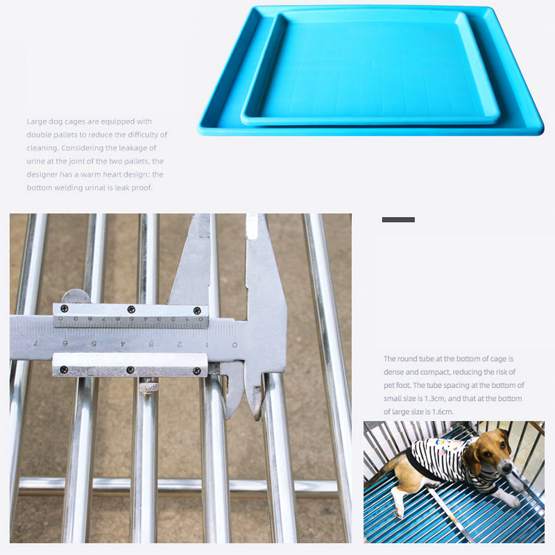 HQ Large Capacity Portable Indoor Outdoor Stainles Steel Dog Cat Toilet with Tray for Potty Training Pet Cleaning Supply