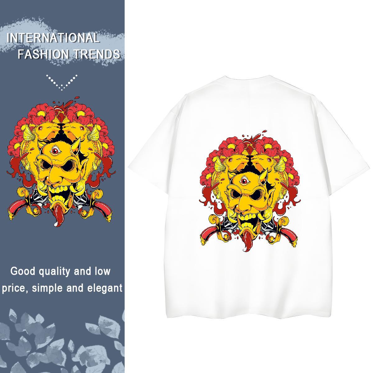 Fashion New Womens T Shirts 100% Cotton 230g Breathable Short Sleeve Home Outdoor skull Woman Tshirt Designer Nice Graphic Tops Shirt