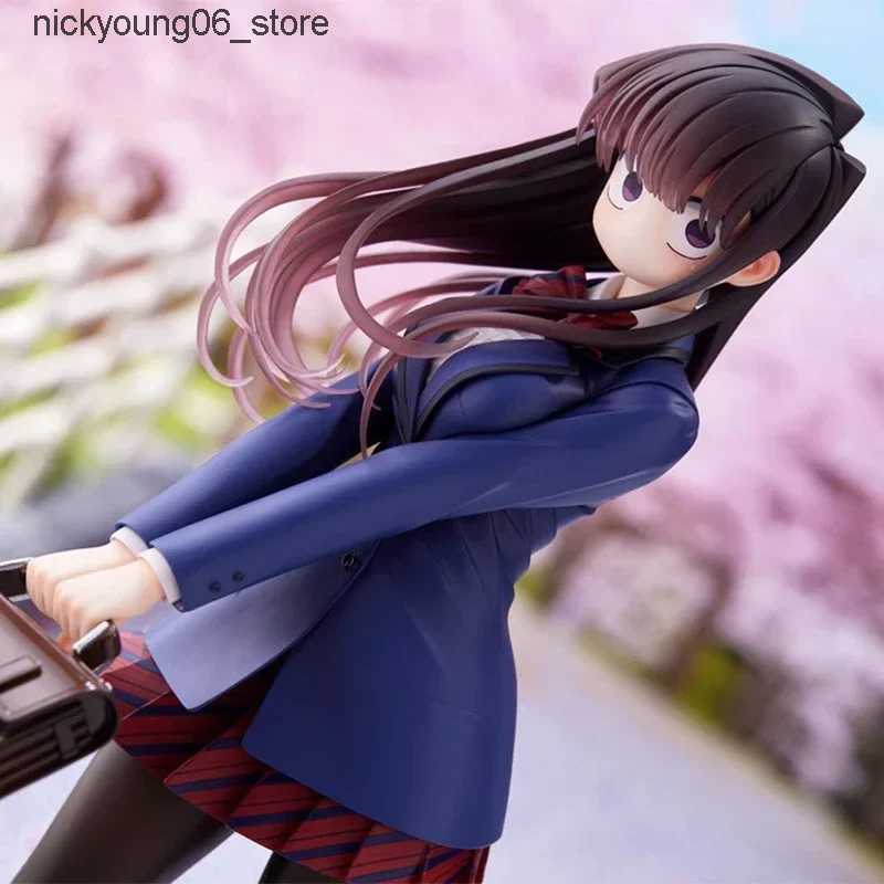 Action Toy Figures Anime Komi Shouko Figure Komi Cant Communicate Model Uniform Shouko Action Figures Kawaii Pvc Collection Ornament Doll Toy Gift L24